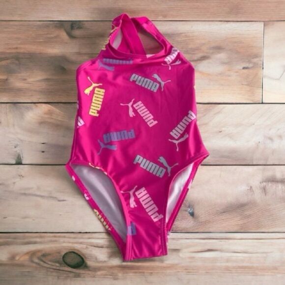 NWT Puma Girl’s One Piece Swimsuit (4) - Picture 1 of 3
